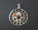Chakra Buring Sun with ring Pendant